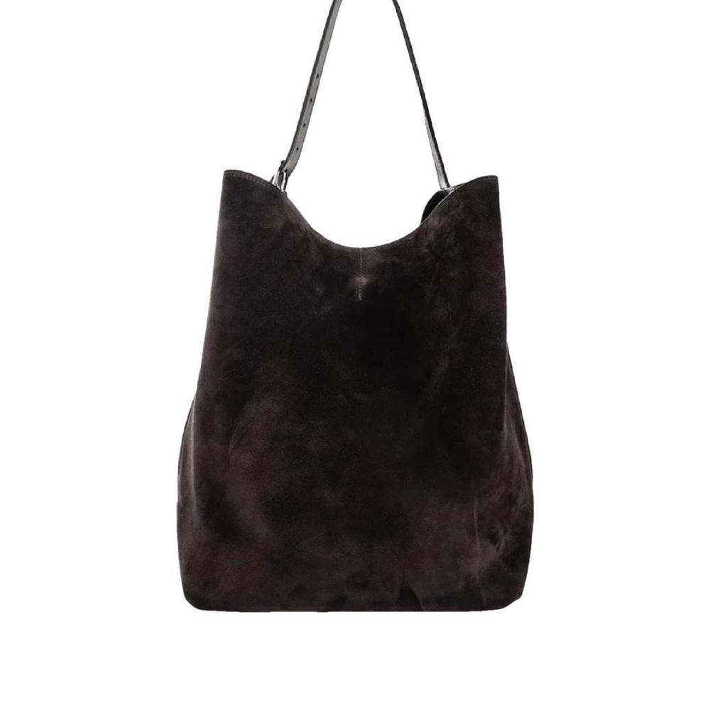 TOTEME suede tote bag